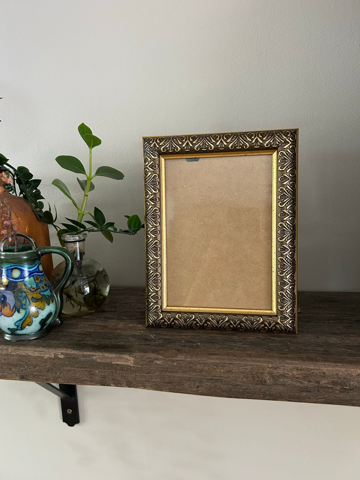 Decoratieve fotolijst goudkleurig, Ophalen of Verzenden, Zo goed als nieuw, Overige materialen, Minder dan 50 cm