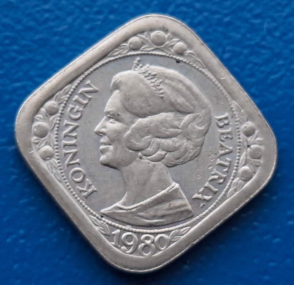 Penning 5 cents Koningin Beatrix (portret naar links), Verzenden, Overige materialen, Nederland