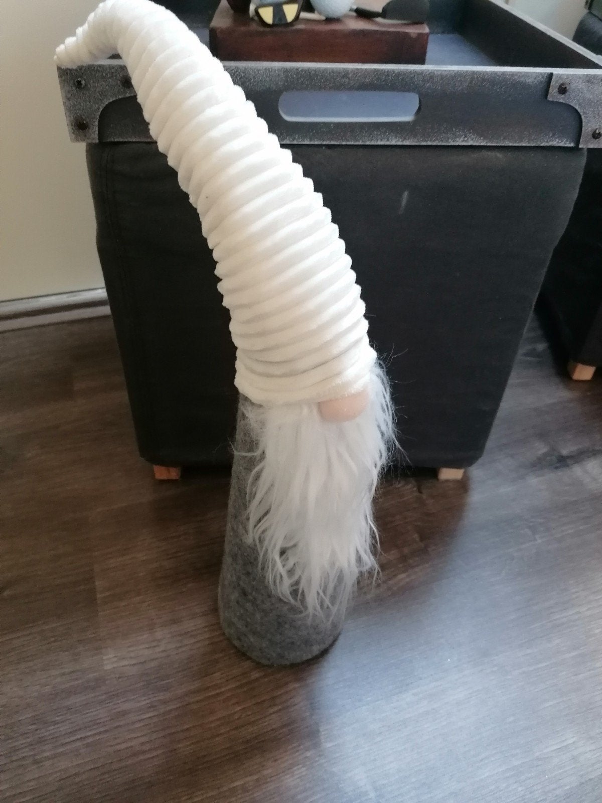 Leuke decoratieve kabouter met lange baard, Overige stijlen, Ophalen of Verzenden, Zo goed als nieuw, Wit