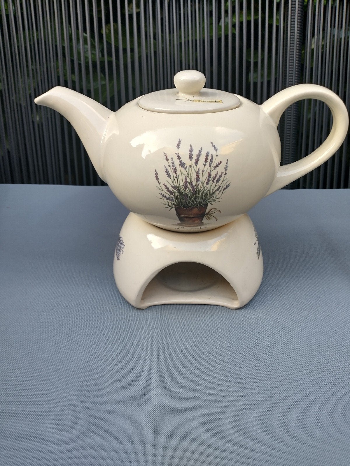 Theepot met warmhouder, Antiek en Kunst, Ophalen of Verzenden