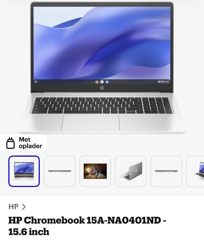 HP Chromebook 15-A NA0401ND 15.6 inch, Ophalen, 15 inch, HP, 256 GB of meer