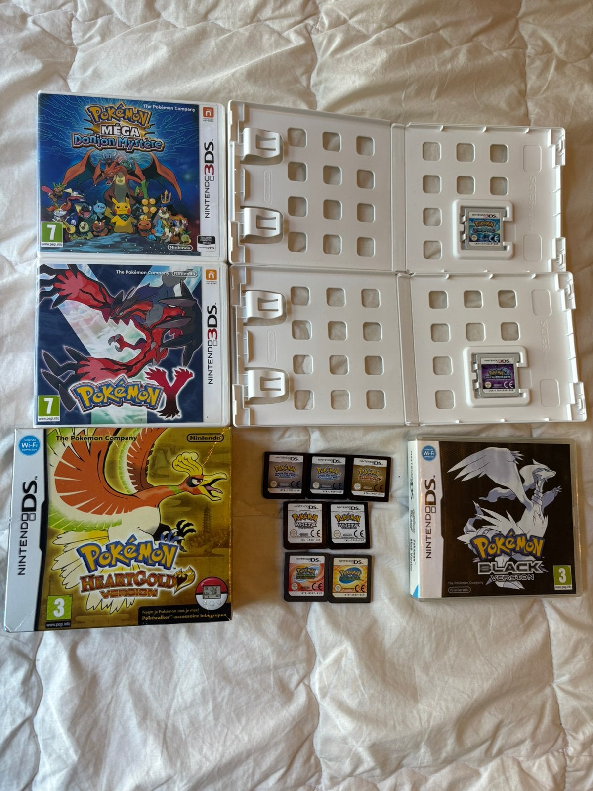 Pokémon spellen DS/3DS, HeartGold, Black, White, Alpha etc., 1 speler, Ophalen of Verzenden, Zo goed als nieuw, Role Playing Game (Rpg)