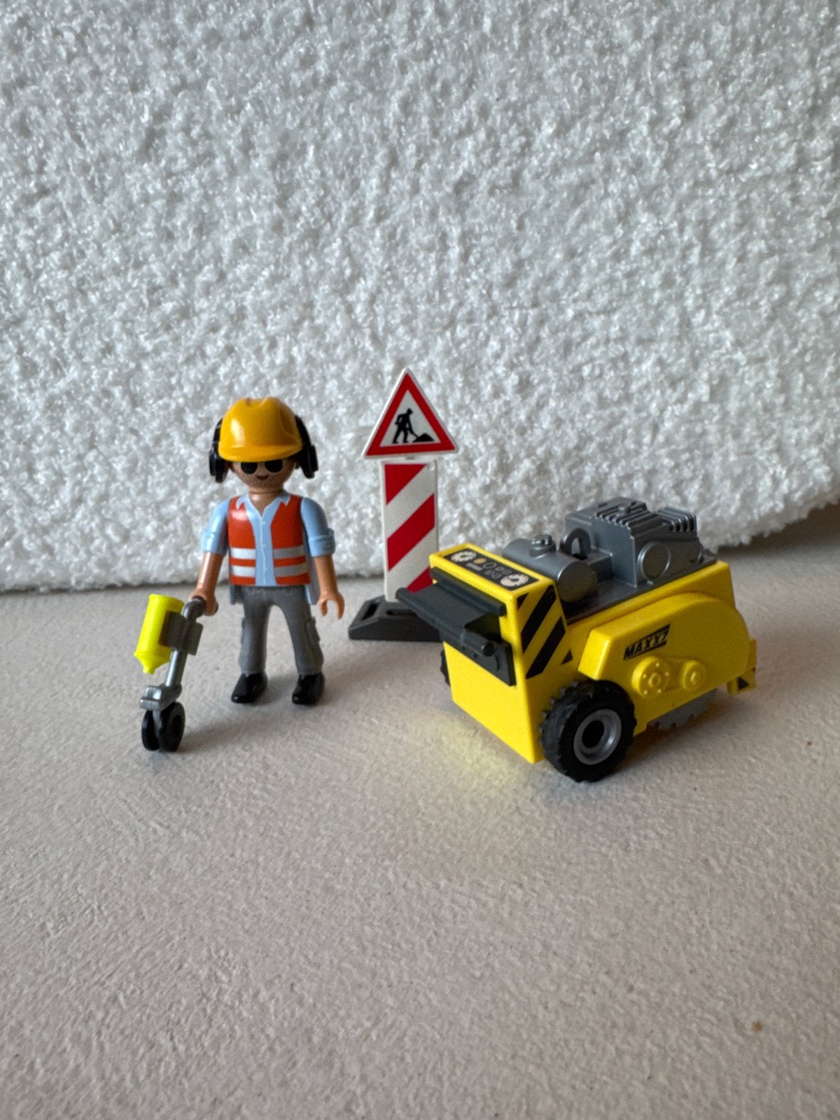 Playmobil set 71185 compleet - Bouwvakker met trilplaat, Complete set, Overige typen, Ophalen of Verzenden, Zo goed als nieuw