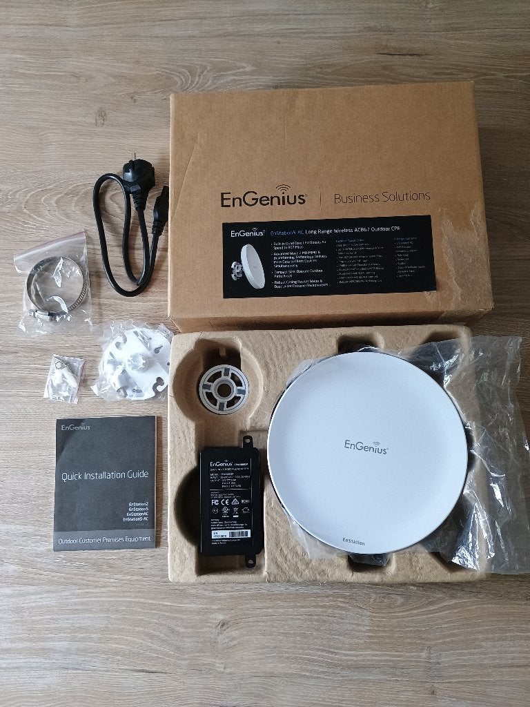 EnGenius EnStation5-ac long range ac867 cpe access point, Ophalen of Verzenden, Zo goed als nieuw, EnGenius