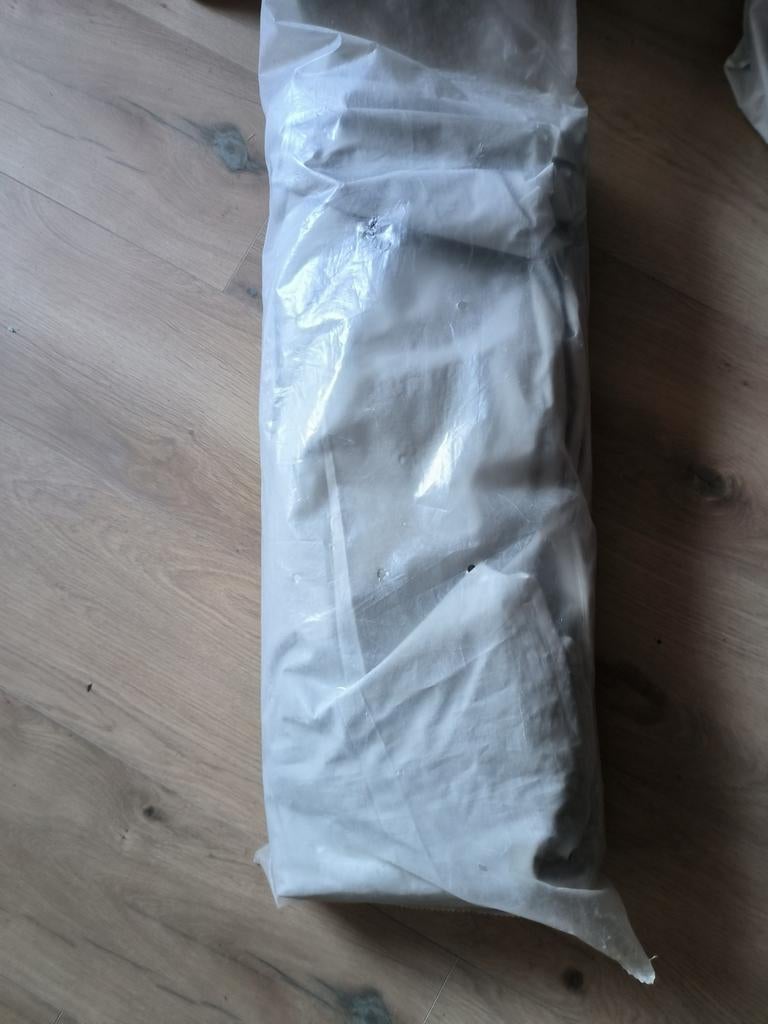Grijze luifel met pees, omtrekmaat 8 (zonder stokken), Ophalen, Gebruikt
