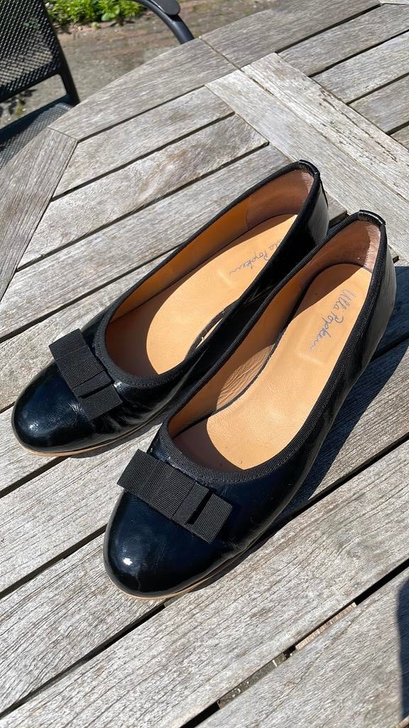 Ballerina’s lakleer, Zwart, Zo goed als nieuw, Ballerina's, Ophalen of Verzenden
