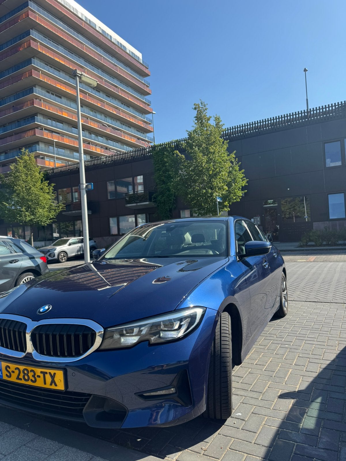BMW 3-Serie 320d 190pk Aut 2019 Blauw, Automaat, Achterwielaandrijving, 1995 cc, Zwart