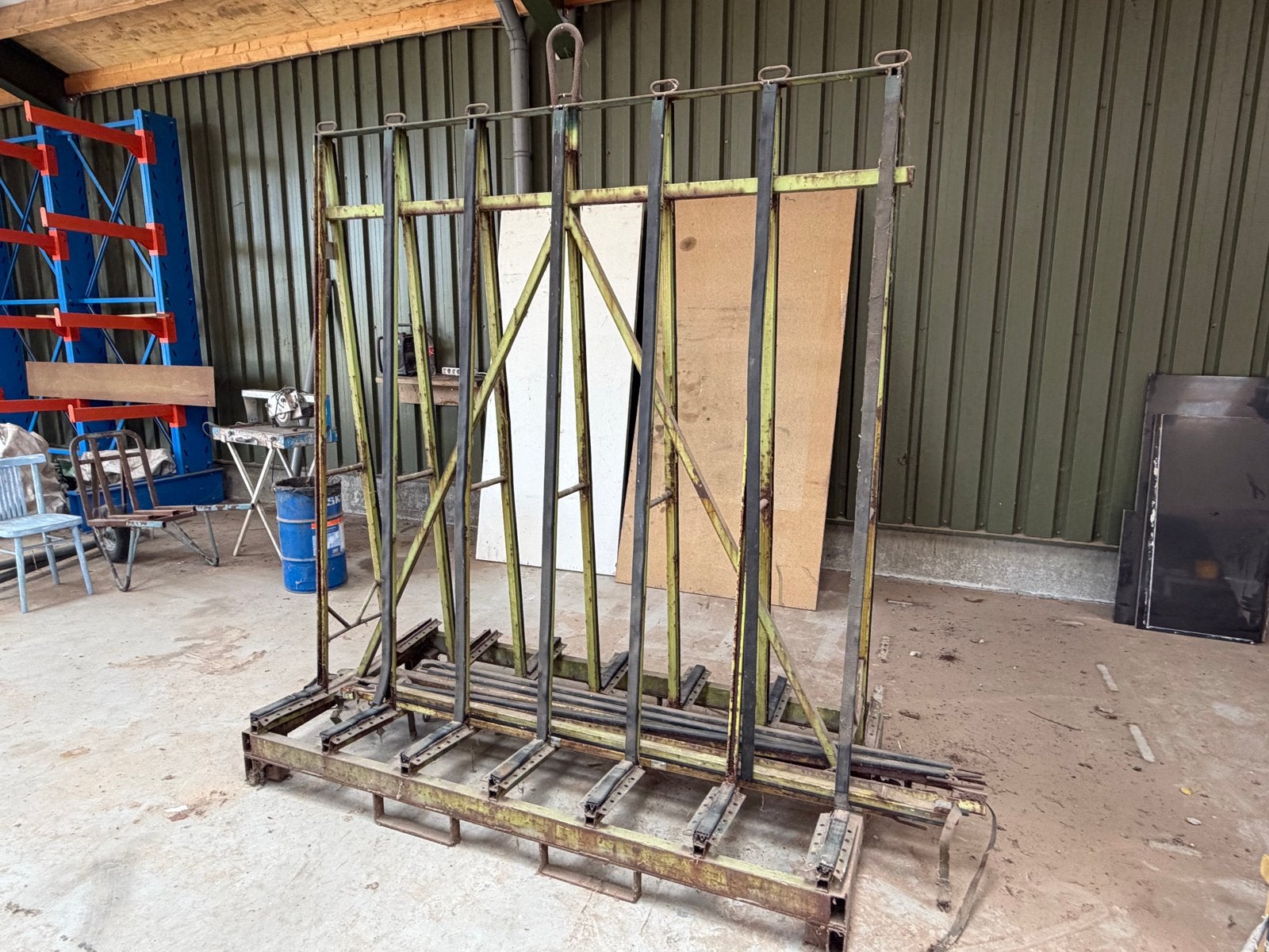 Robuust Glasbok / Glasrek - Ideaal voor transport en opslag, Ophalen, Gebruikt, Overige typen, 160 cm of meer
