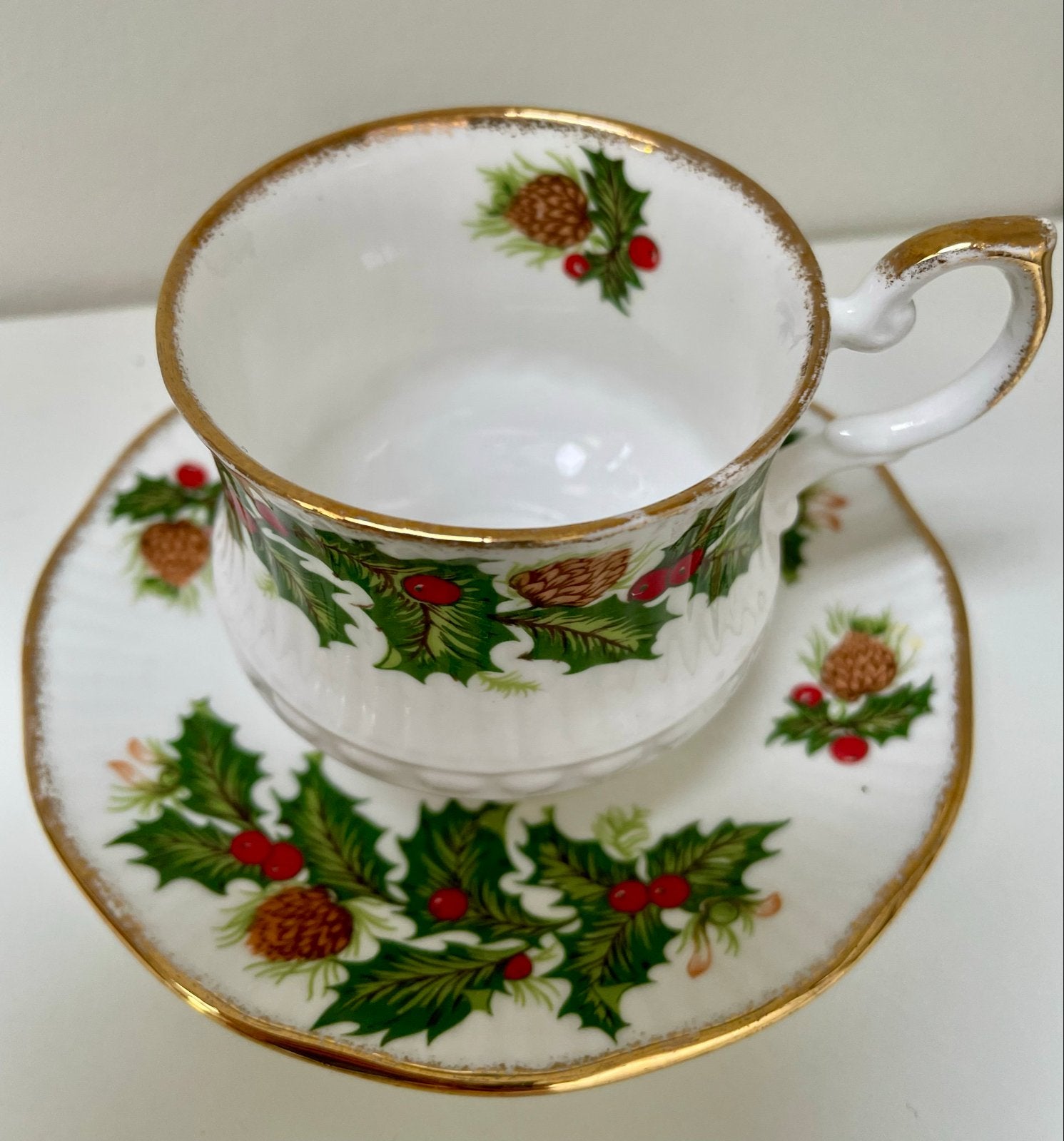 Queens Rosina China  Kerst Kop en Schotel, Ophalen of Verzenden
