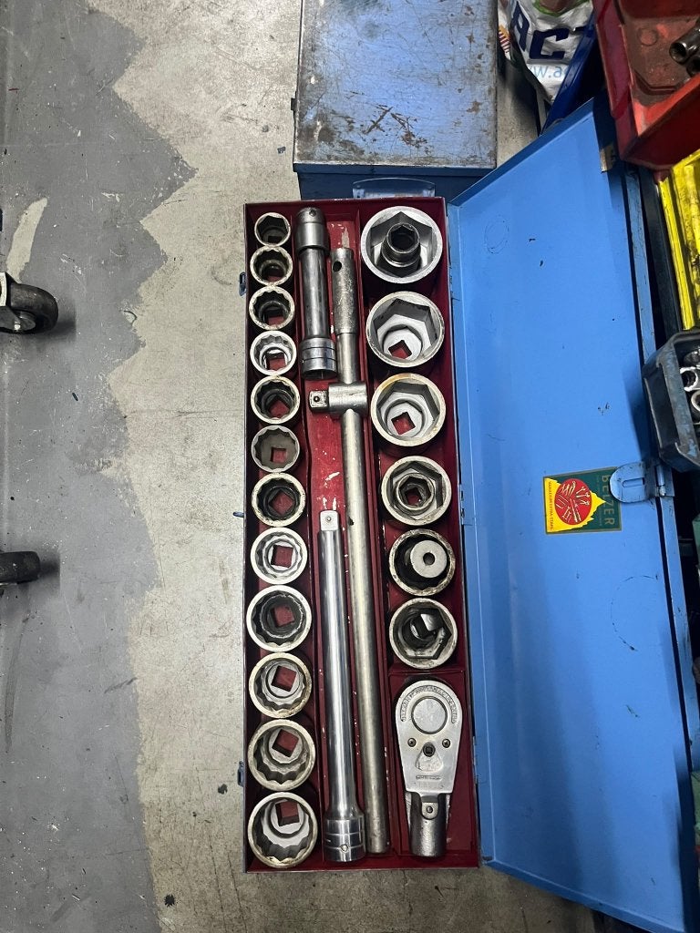 Belzer doppenset in metalen koffer, Doe-het-zelf en Verbouw, Ophalen, Gebruikt, Gereedschapsset, Overige merken