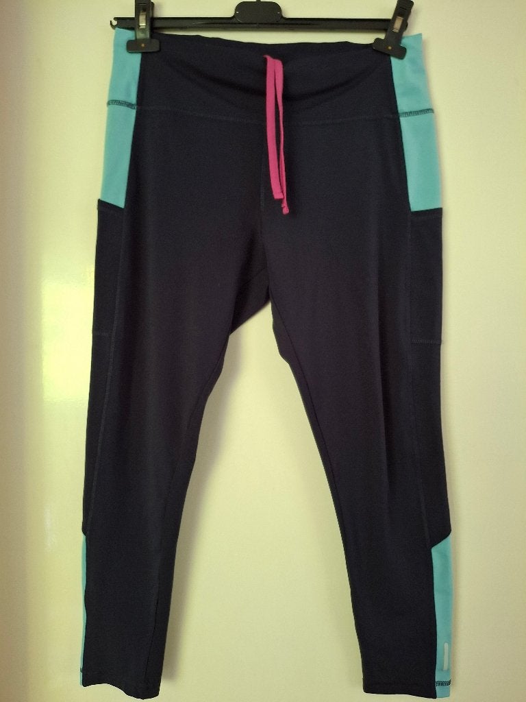 Sportbroek/sport legging maat L - blauw/turquoise -, Kleding | Dames, Blauw, Maat 42/44 (L), Ophalen of Verzenden, Fitness of Aerobics