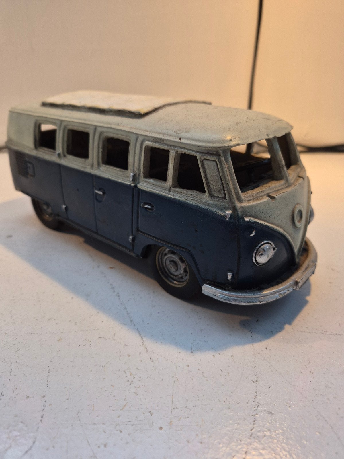 Vintage Volkswagen T1 Bus Model - Blauw/Wit, Ophalen of Verzenden, Gebruikt