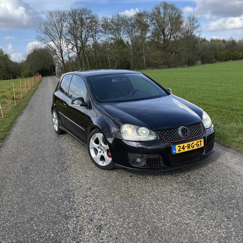 Volkswagen Golf 2.0 GTI 147KW 3D 2005 Zwart, Auto's, Stof, Zwart, 4 cilinders, Zwart