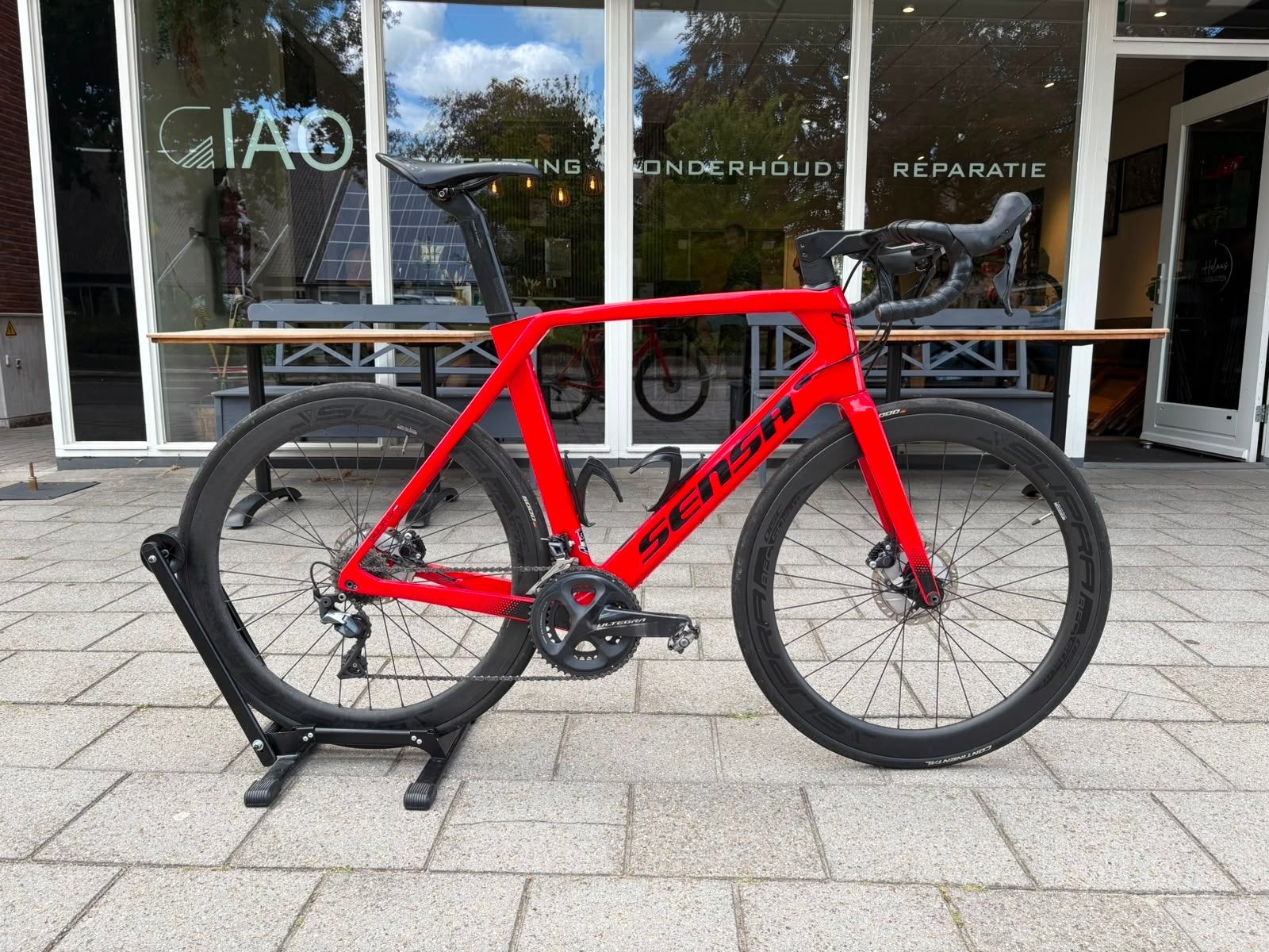 Sensa Giullia racefiets, Ultegra Disc, Carbon wielen, 58cm, 28 inch, Carbon, Heren, Zo goed als nieuw