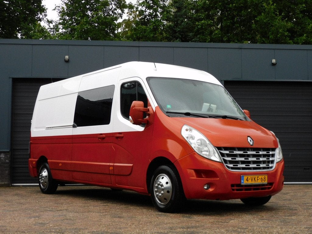 Renault Master T35 2.3 dCi L3H3 DC MARGE! CAMERA! NAVI! CRUI, Auto's, Gebruikt, Zwart, 4 cilinders, Renault