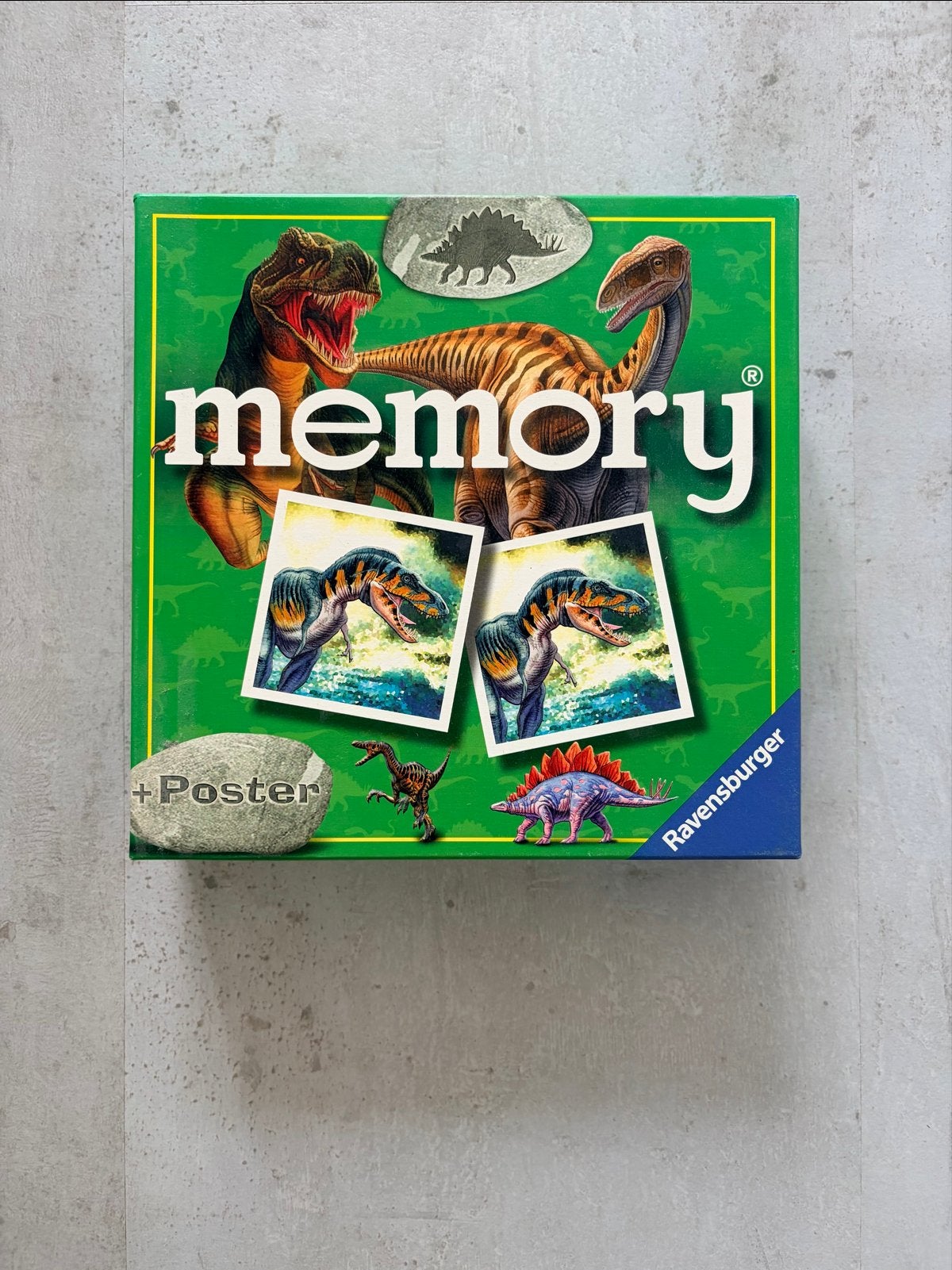 Ravensburger Dinosaurus Memory, Een of twee spelers, Ophalen of Verzenden, Gebruikt
