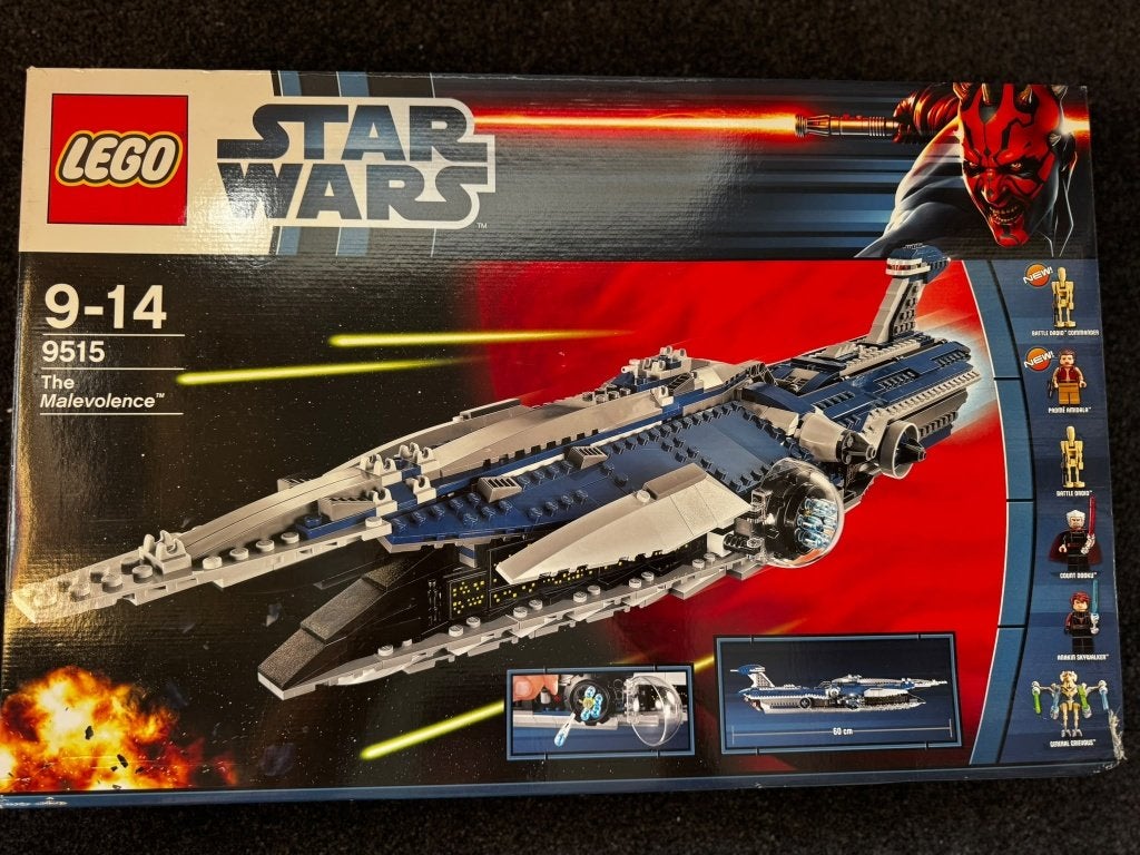 LEGO Star Wars 9515 The Malevolence – compleet + doos, Star Wars, Lego, Ophalen of Verzenden, Zo goed als nieuw