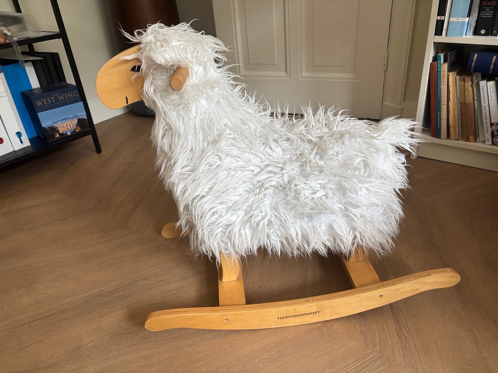 Teddykompaniet hobbelpaard 'hobbelschaap' - Zo goed als nieu, Ophalen, Zo goed als nieuw, Overige typen