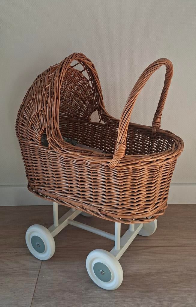 Rieten poppenwagen, Ophalen, Nieuw