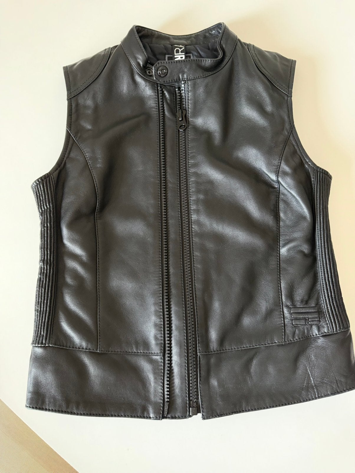 G-star leder gilet, Kleding | Dames, Ophalen of Verzenden, Zo goed als nieuw, Zwart