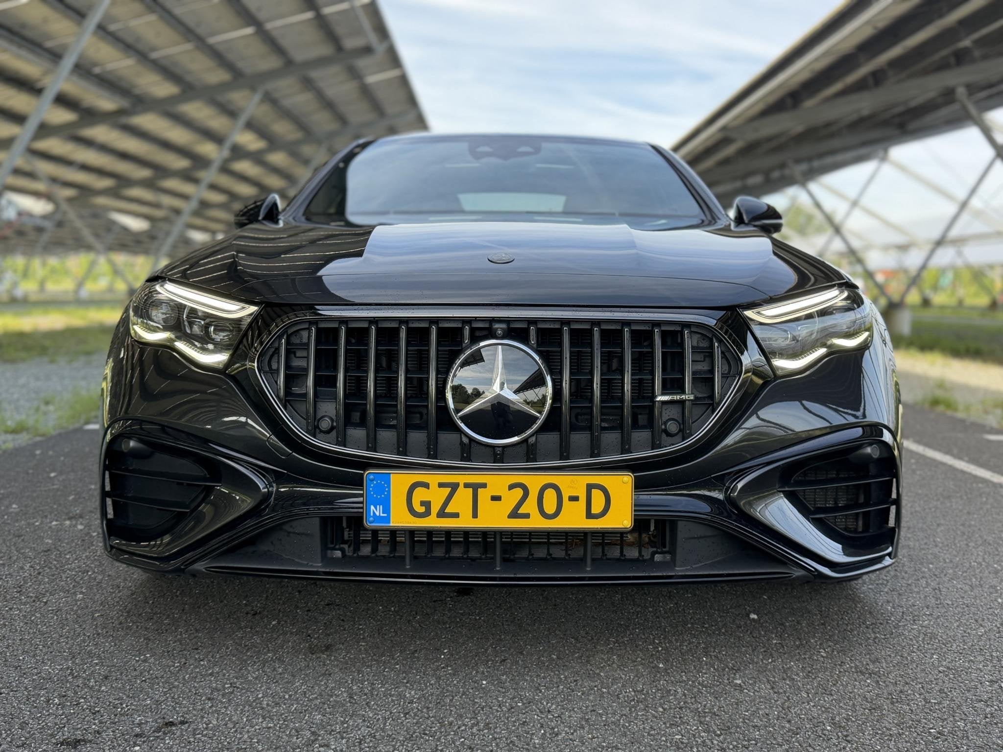 Mercedes-Benz E-klasse AMG 53 4MATIC+ | Night | AMG Drivers, Auto's, Mercedes-Benz, Automaat, Gebruikt, Leder en Stof, 21 kWh