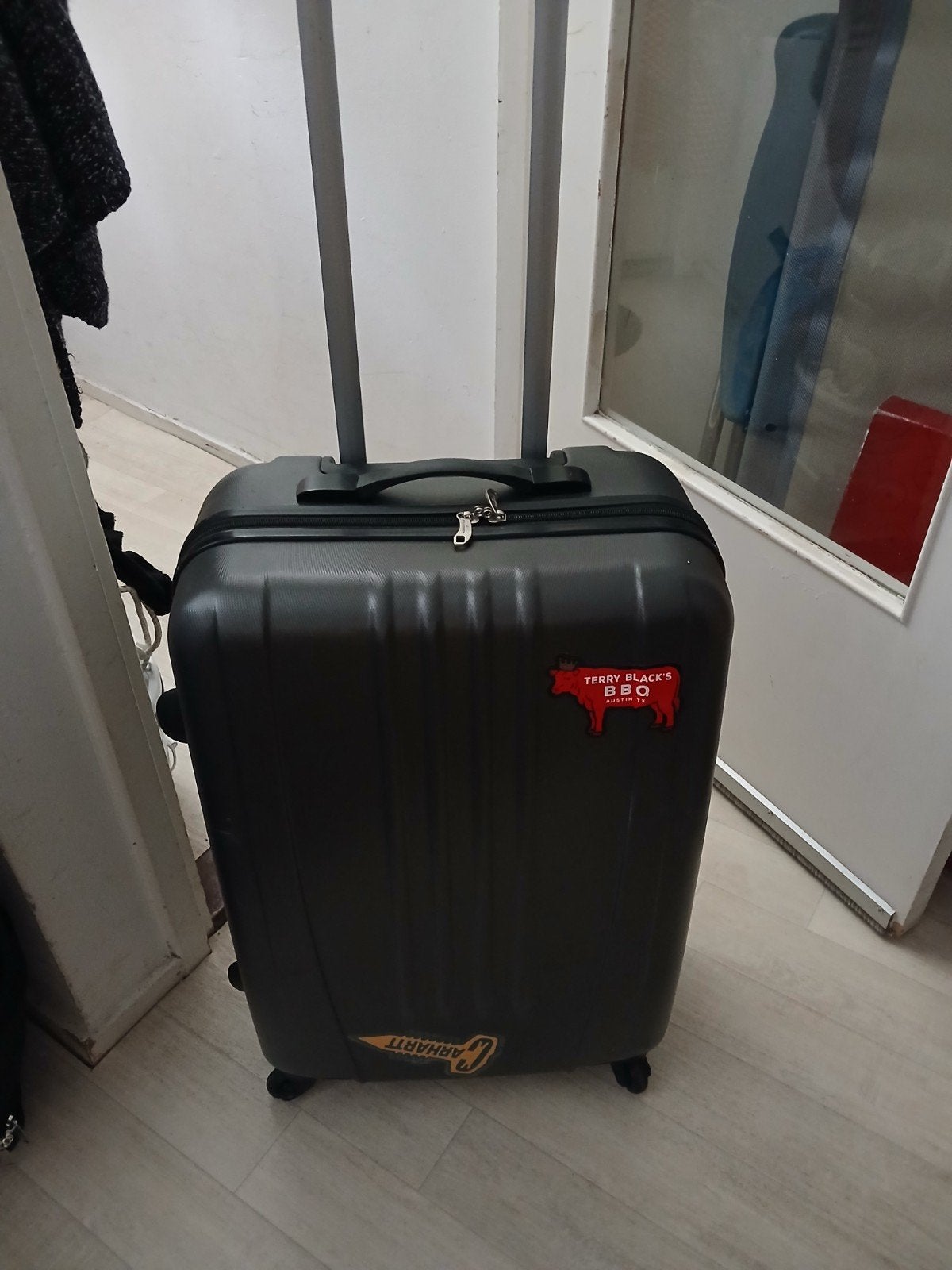Mooi handen trolley harde kunste linte 62 breed 42 zijkant24, Ophalen, Zo goed als nieuw, 30 cm of meer