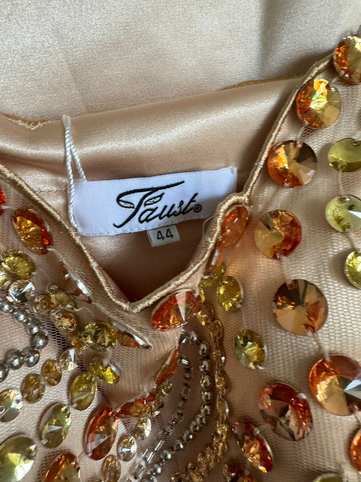 FAUST • SHERRI HILL • JOVANI • GALA Cocktail Feest Jurk - L, Ophalen of Verzenden, Nieuw, Maat 42/44 (L), Beige