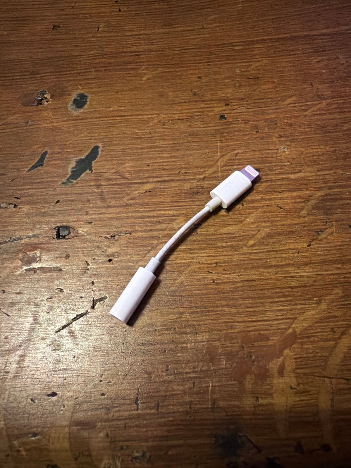 Apple 3,5mm jack naar Lightning adapter, Ophalen, Gebruikt, Minder dan 2 meter, Overige kabels