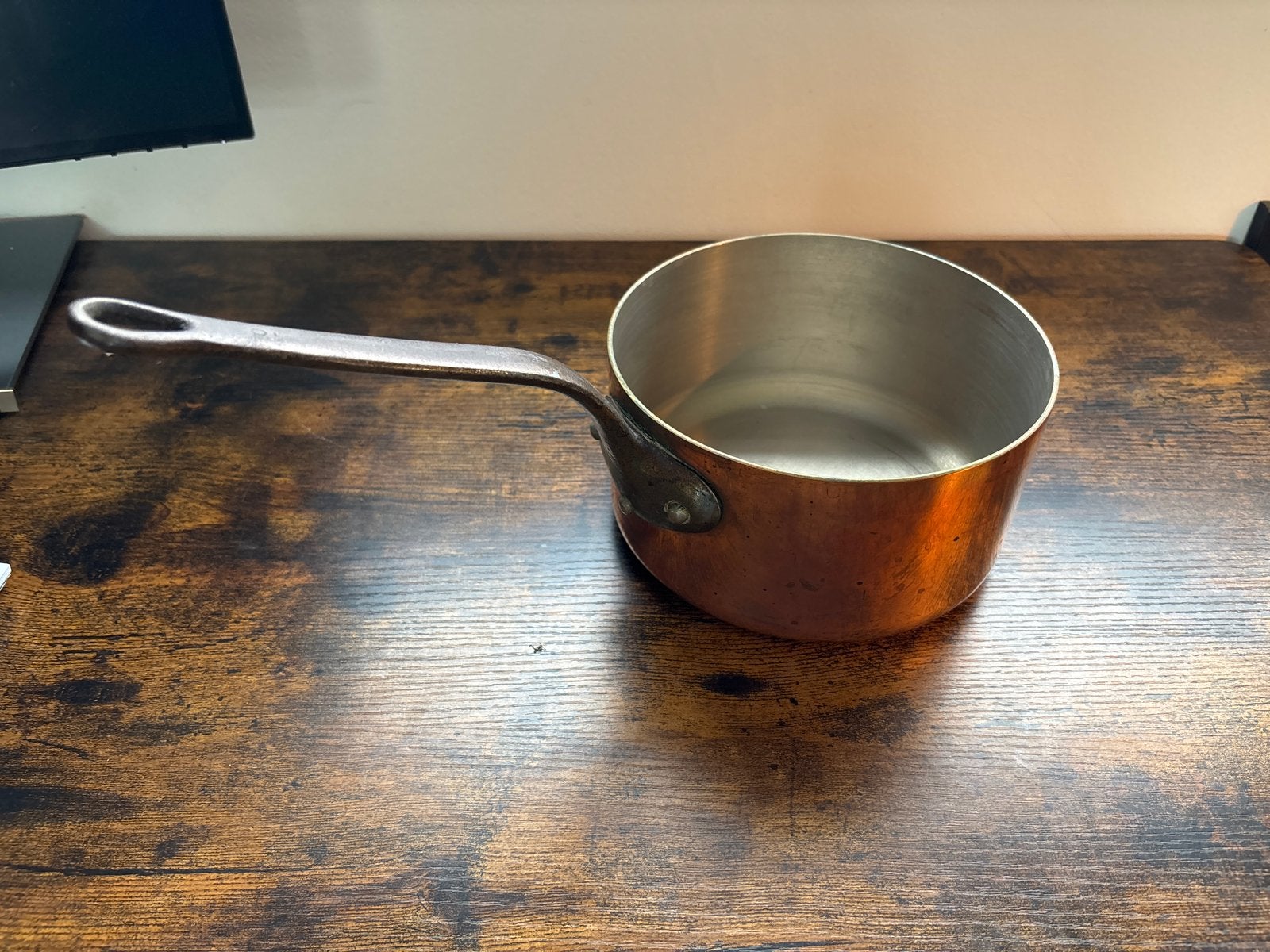 Koperen Sauspan RVS Binnenkant - 18CM & 20CM Beschikbaar, Ophalen of Verzenden, Gebruikt, Overige materialen, Kookpan of Snelkookpan