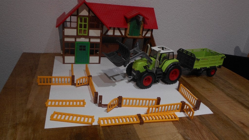 Playmobil Boerderij tractor schuur hekwerk zie foto's, Ophalen of Verzenden, Zo goed als nieuw