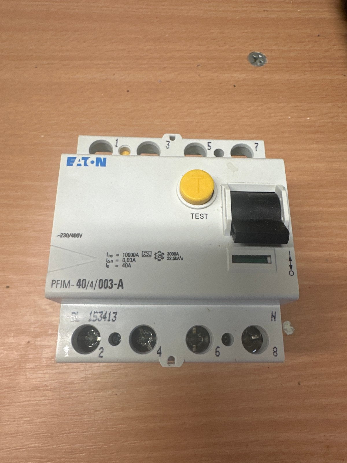 Eaton PFIM-40/4/003-A Aardlekschakelaar 40A, Ophalen of Verzenden, Gebruikt, Eaton, Aardlekschakelaar