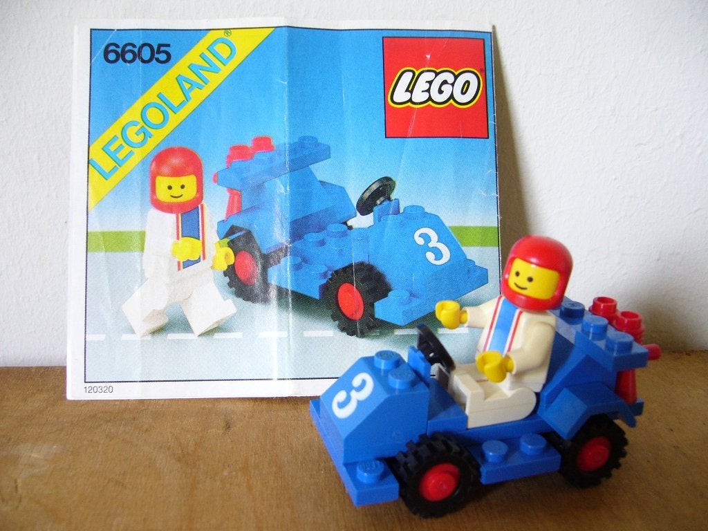 Lego 6605 racewagen met handleiding, Kinderen en Baby's, Speelgoed | Duplo en Lego, Ophalen of Verzenden, Gebruikt, Complete set
