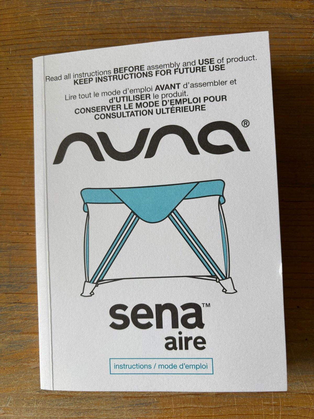 CAMPING BED- REISWIEG NUNA SENA AIRE, Ophalen, Zo goed als nieuw, Reisbedje