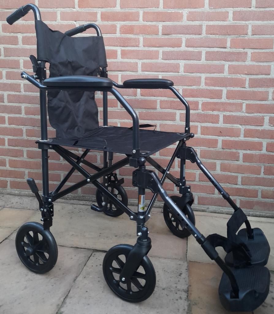 Multimotion travel transport rolstoel, als nieuw in doos., Diversen, Ophalen of Verzenden, Inklapbaar, Nieuw, Duwrolstoel