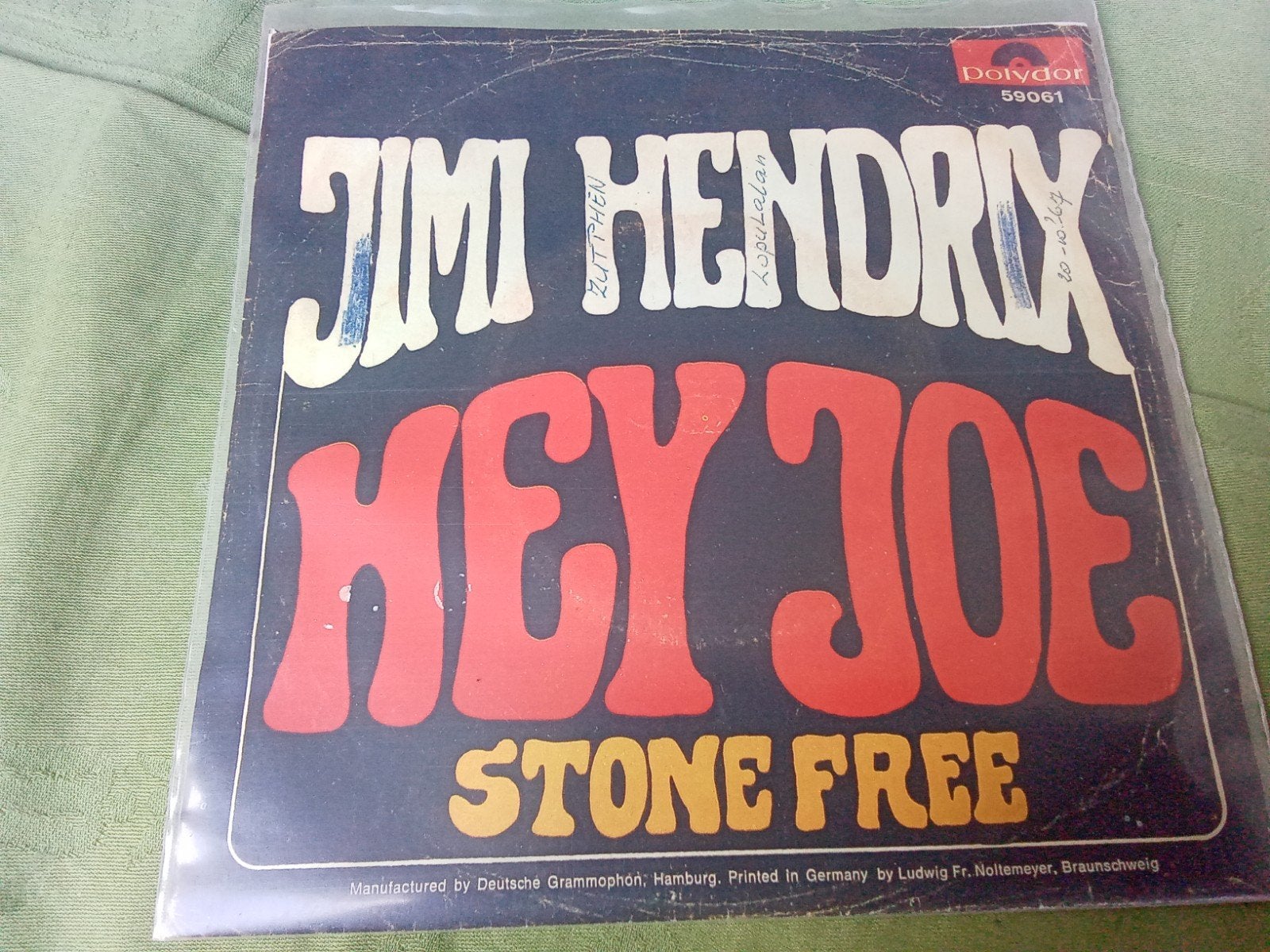 Jimi. Hendrix.                Hey joe, Gebruikt, Verzenden, 7 inch, Single