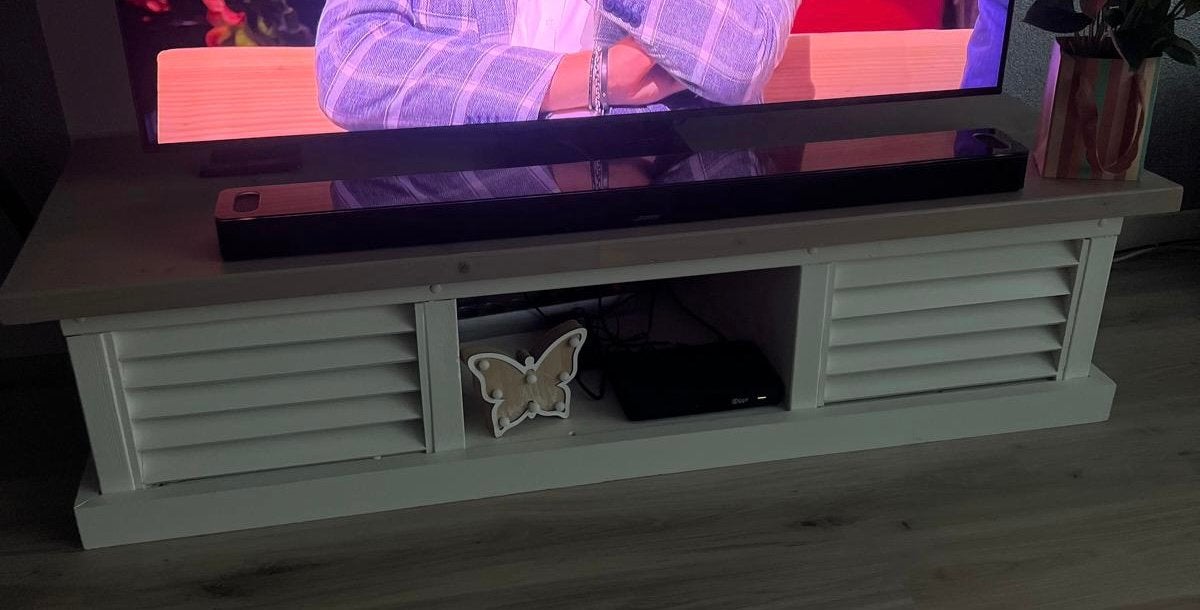 Tv meubel hout, Ophalen, Zo goed als nieuw, 25 tot 50 cm, Minder dan 100 cm