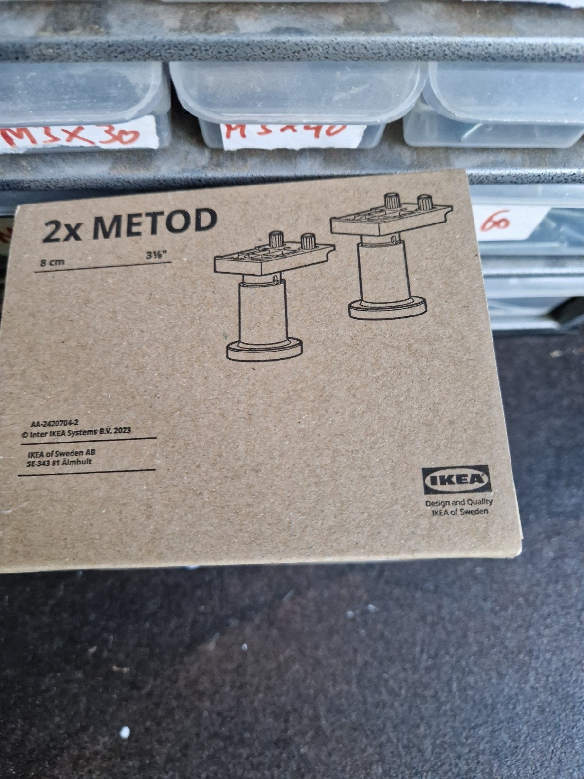2x IKEA Metod Poten 8 cm - Nieuw in doos, Ophalen of Verzenden, Nieuw