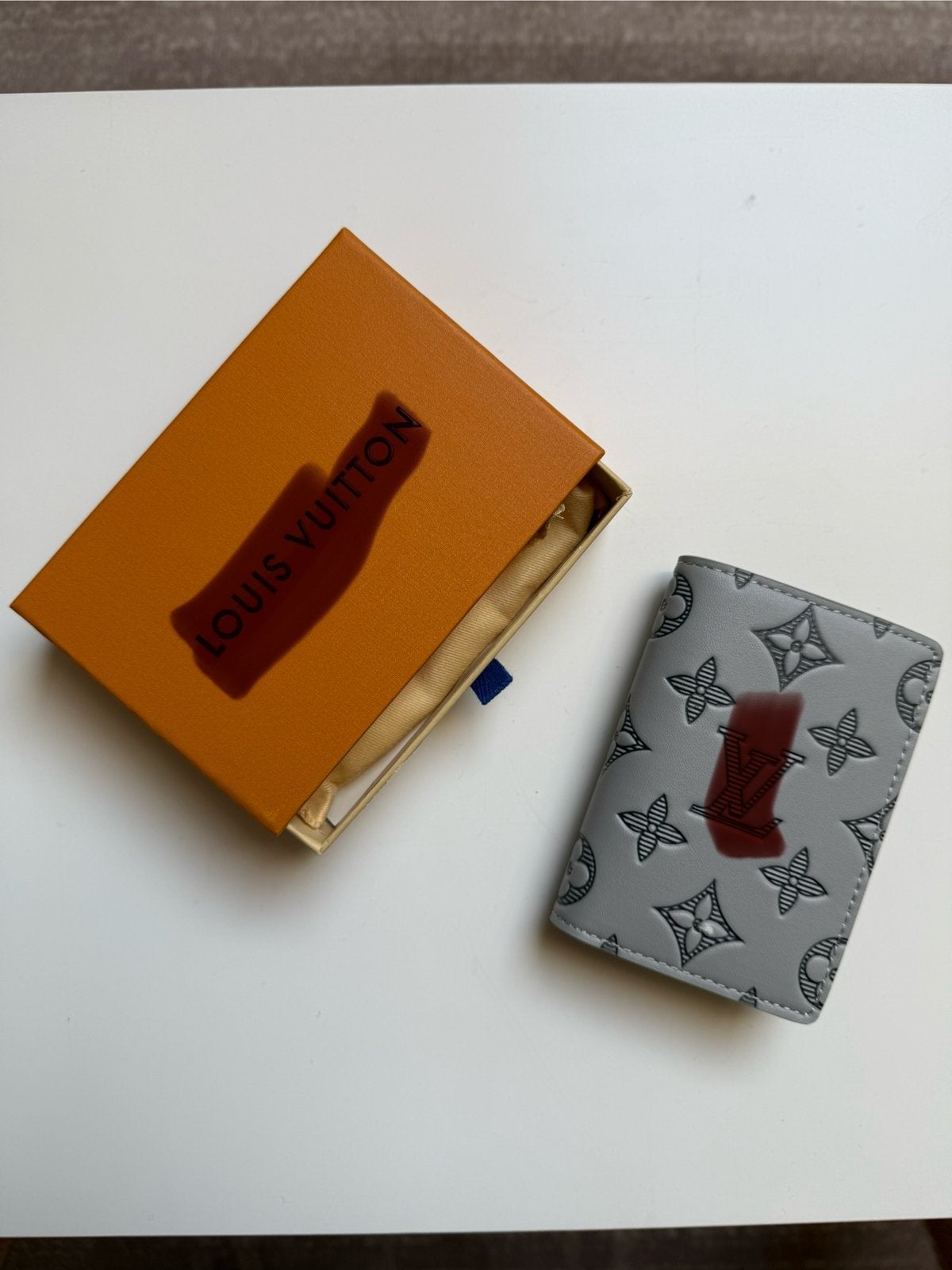 Pocket Organizer Cardholder Wallet Shadow Grey, Ophalen of Verzenden, Nieuw, Grijs, Leer
