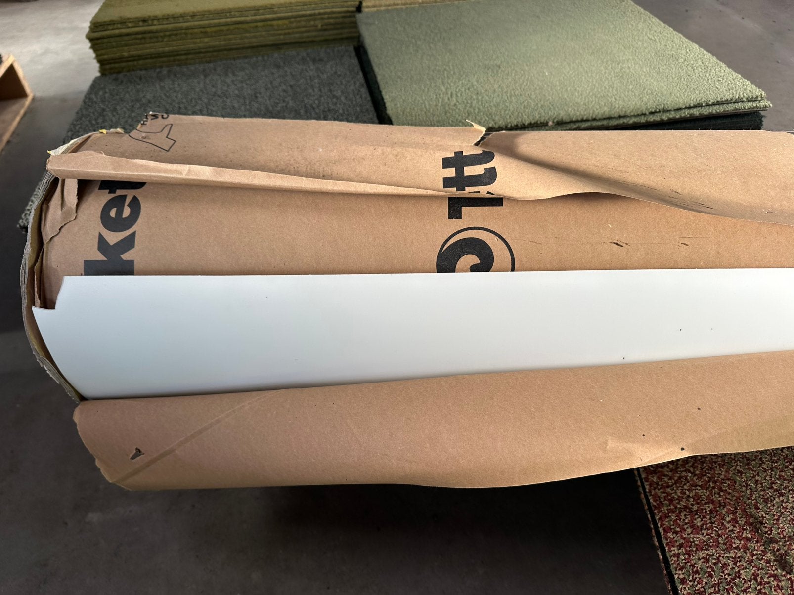 Vinyl vloer tarkett Nieuw! Wit rol ca 46 m2, Ophalen, Wit, Q, Qq