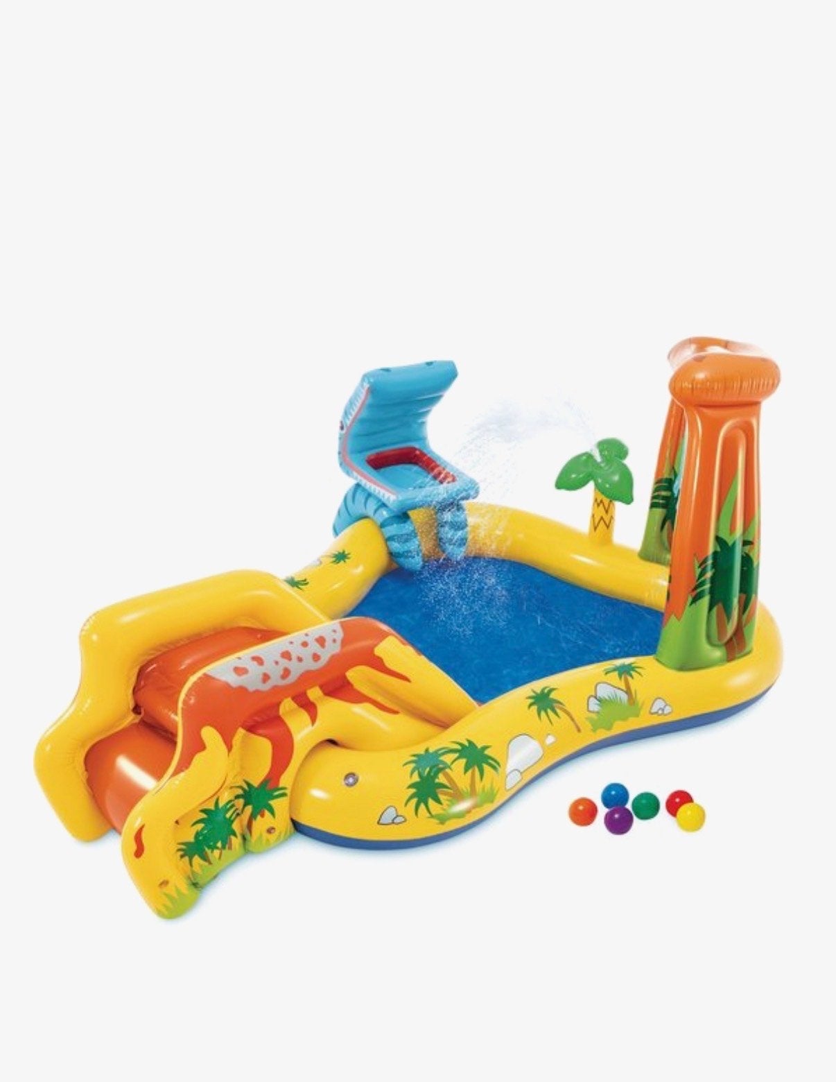 Intex Kinderzwembad met glijbaan, Ophalen, 200 tot 300 cm, Opblaaszwembad, 80 tot 120 cm