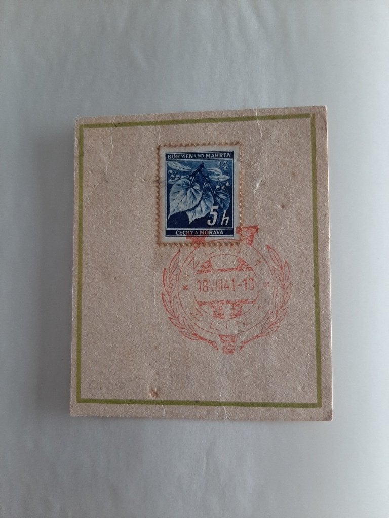 Tsjechie Moravie, Duitse bezetting, 1941, Ophalen of Verzenden, Overige landen, Gestempeld