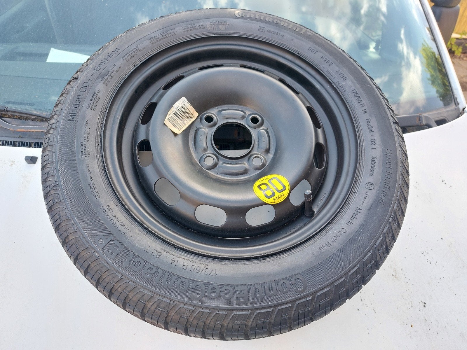 Thuiskomertje reservewiel Ford 4x108 175/65 R14 Continental, Ophalen of Verzenden