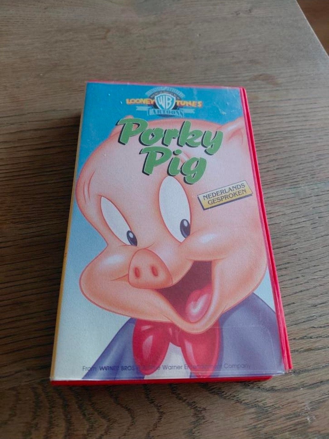 Looney Tunes videoband Porky Pig., Gebruikt, Tekenfilm, Alle leeftijden, Ophalen of Verzenden
