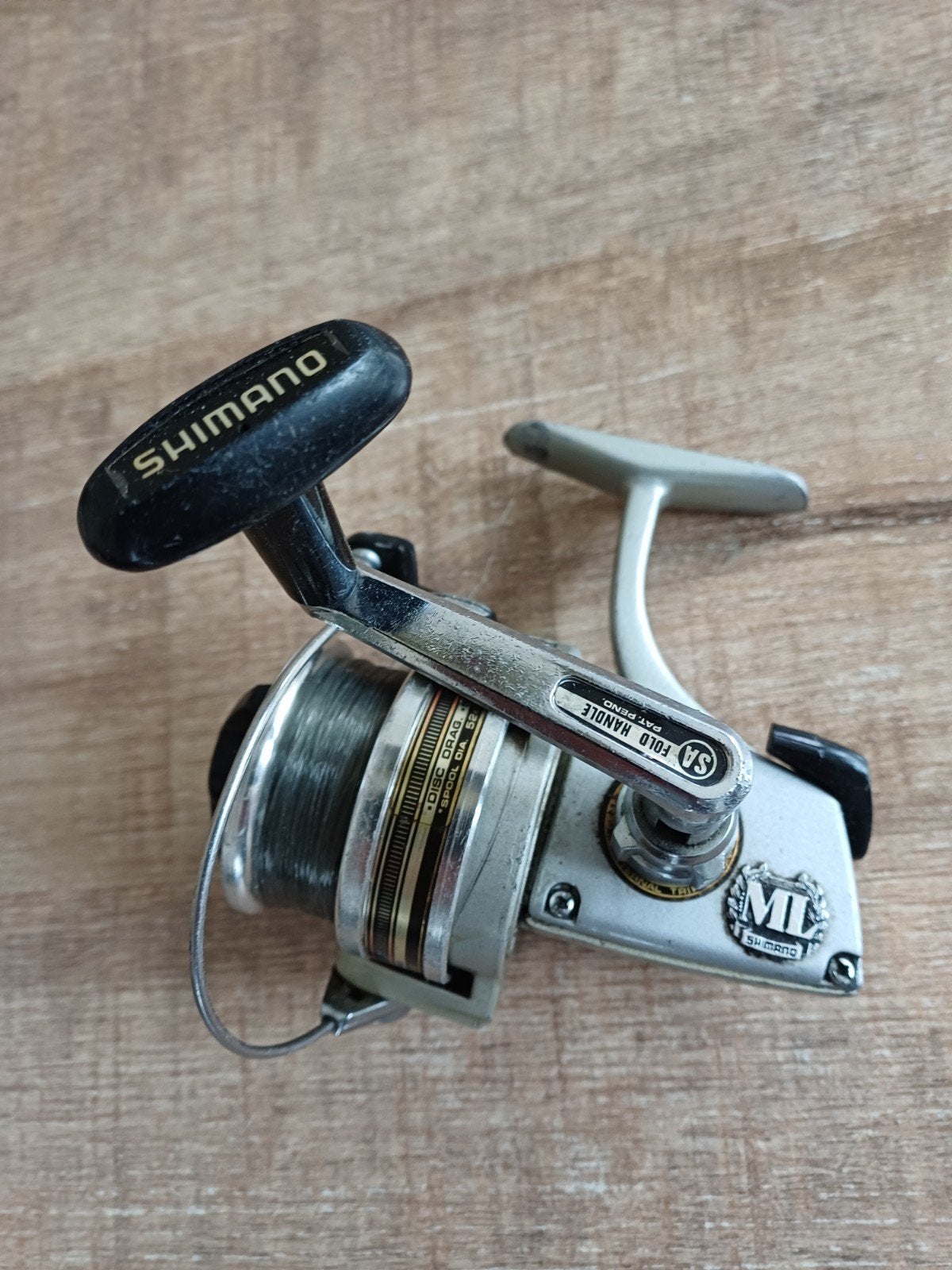 Shimano SA Fold Handle vismolen, Watersport en Boten, Ophalen of Verzenden, Gebruikt, Molen