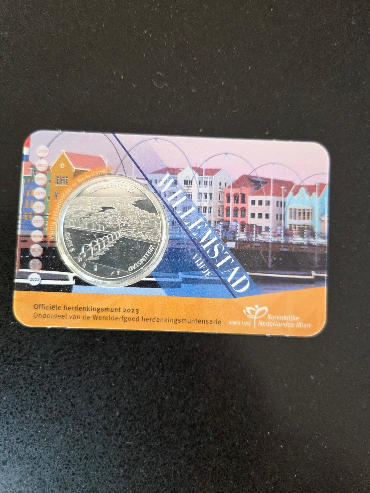 Zilveren herdenkingsmunt Willemstad Curaçao 2023, Koningin Beatrix, Zilver, Euro's, Ophalen of Verzenden