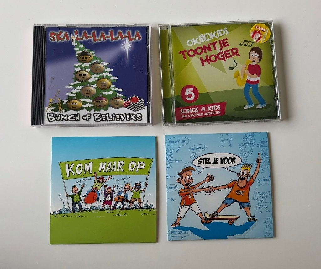 4x Kinder CD: Ska-la-la, Toontje Hoger, Kom Maar, Stel Je Vo, Ophalen of Verzenden, Gebruikt, Album, Muziek