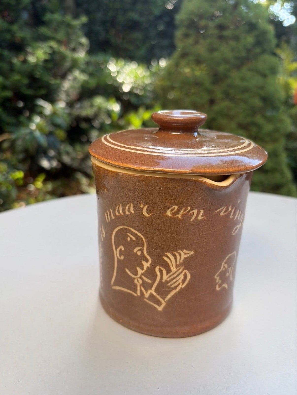 Vintage Wip Holland Honingpot Jaren '60 - Bruin Keramiek, Ophalen of Verzenden