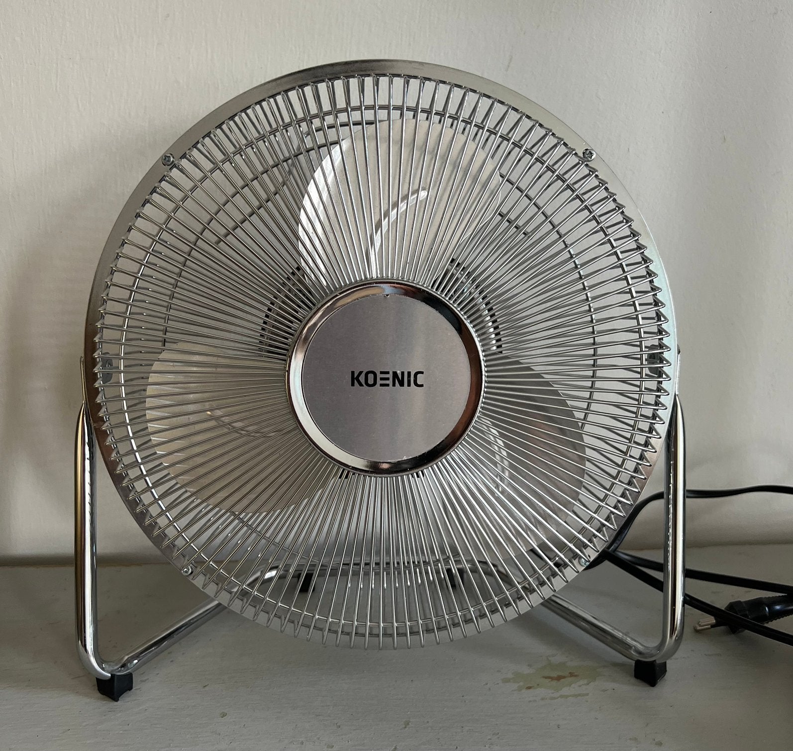 Rvs Koenic vloer-tafel ventilator Nieuw!, Ophalen of Verzenden, Nieuw