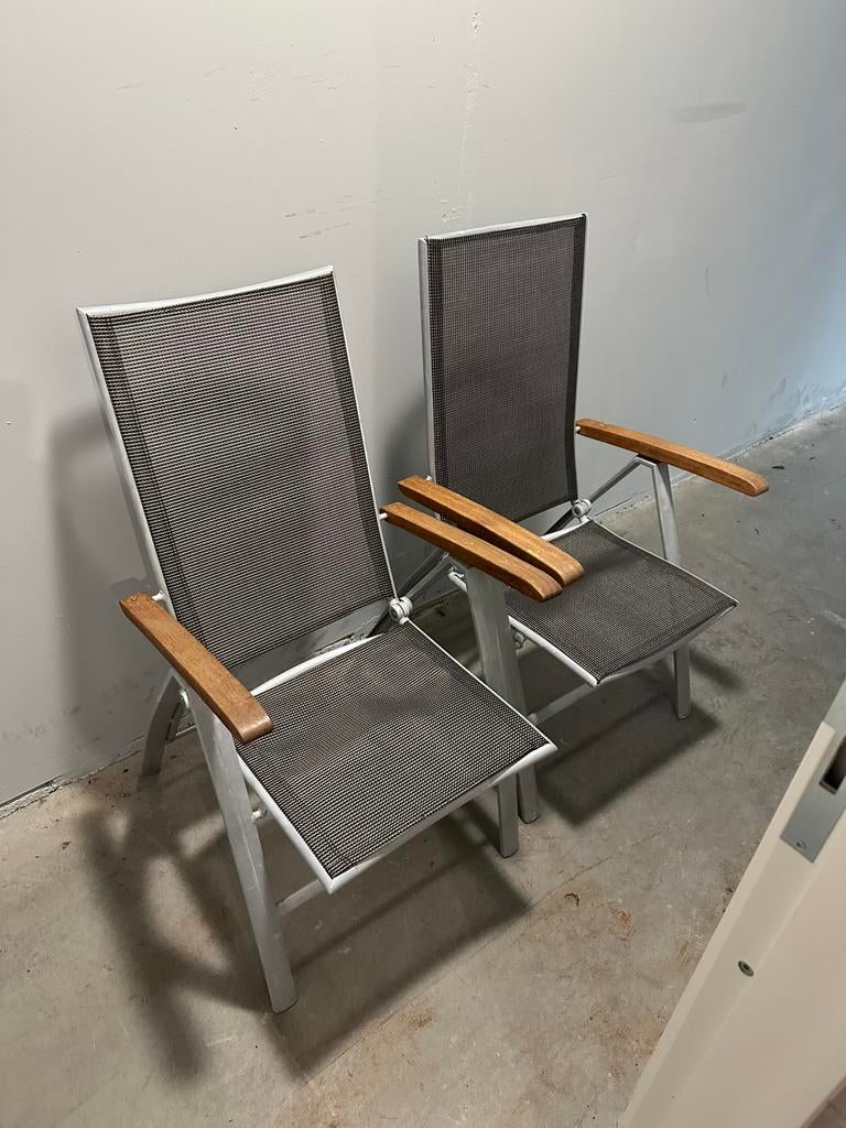 Verstelbare tuinstoelen, Ophalen, Gebruikt, Aluminium, Verstelbaar