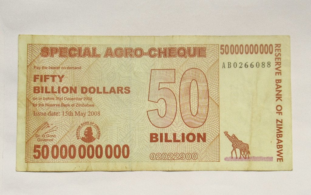 Zimbabwe 50 Billion Dollars 2008, Verzenden, Zimbabwe